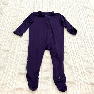Kyte baby purple footie onesie